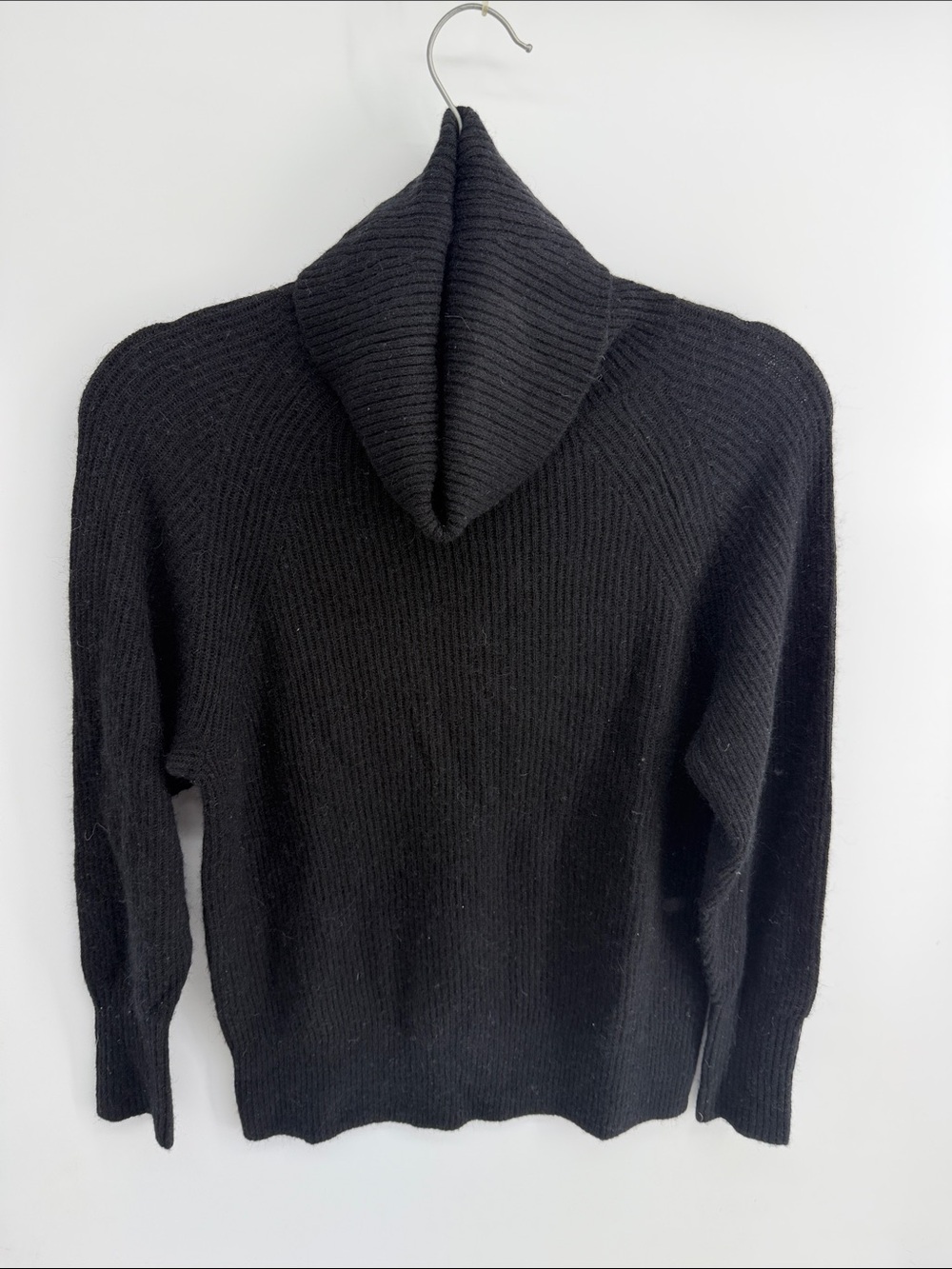 Quince wool baby alpaca blend ribbed turtleneck pullover knit sweater sz S